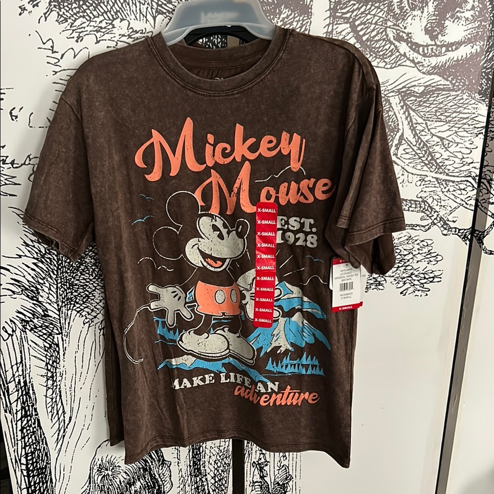 Brown Mickey Mouse Adventure Tee